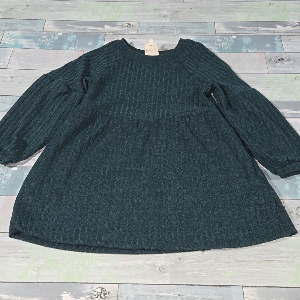 HAYDEN Girls Blue/Green Tunic sz Large